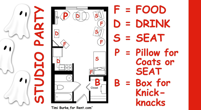 Illustration for article titled 5 Steps: How to Throw a Terrific Halloween Party in a Studio Apartment!